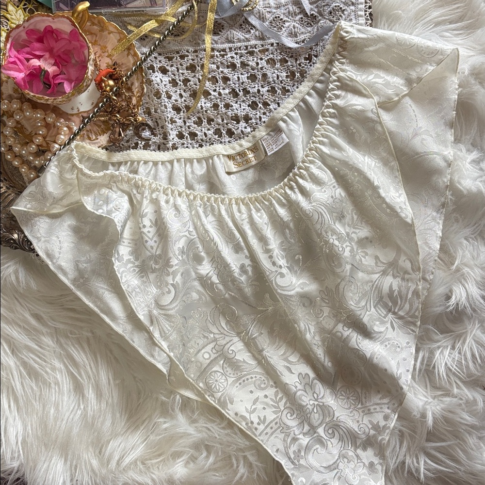 Victoria's Secret 90s Gold Label Bikini Medium Vintage Rare Highwaisted Bridal M
